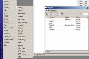 Mikrotik Logging