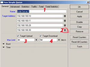 Yeni SIMPLE QUEUE ekleme