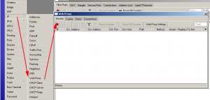 Mikrotik Web Proxy