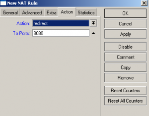 Web Proxy için NAT ayarları