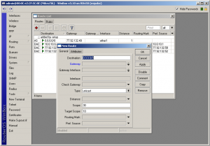 Winbox IP Route